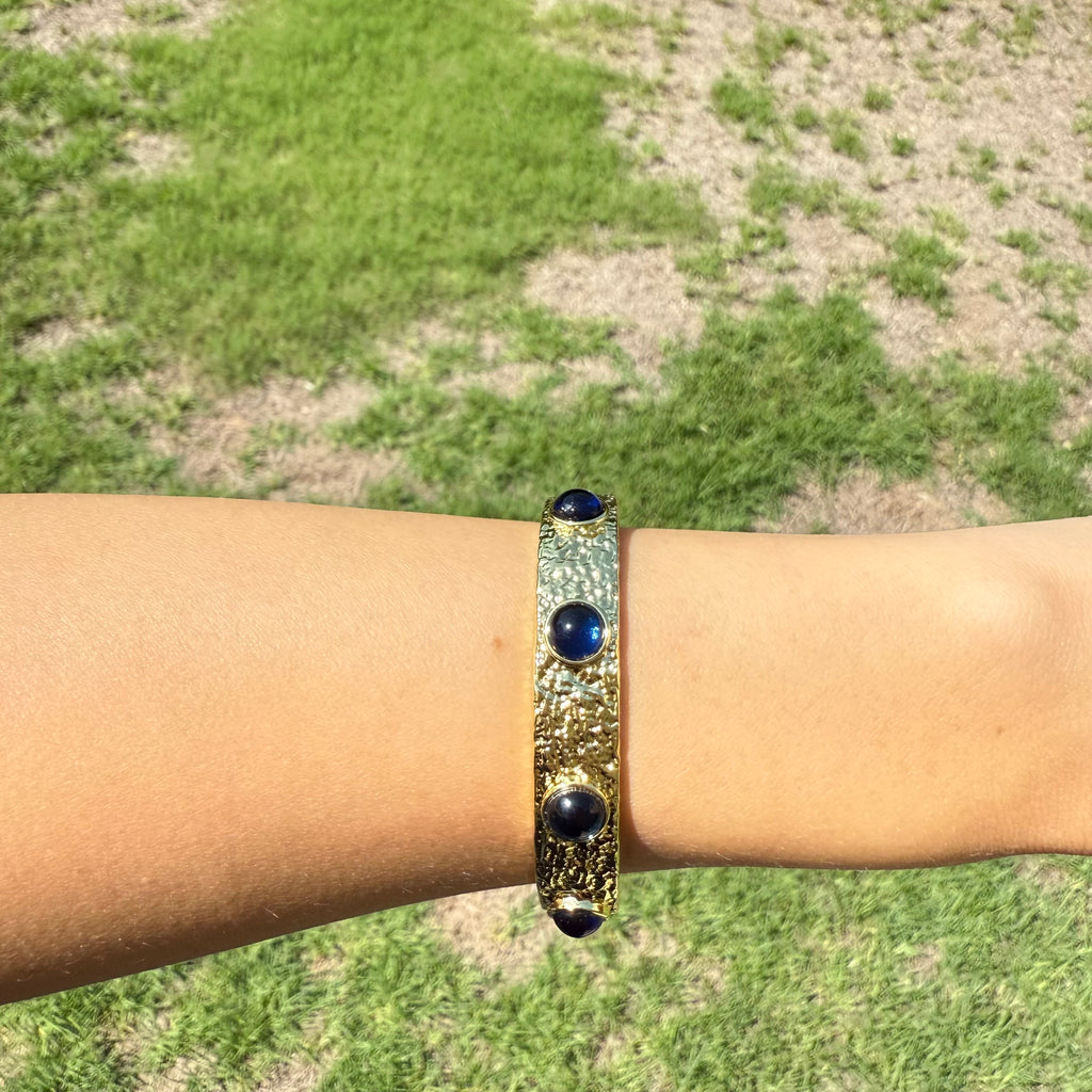 Gold Onyx Cuff