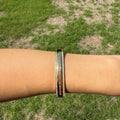 Gold Ruby Pavé Bangle