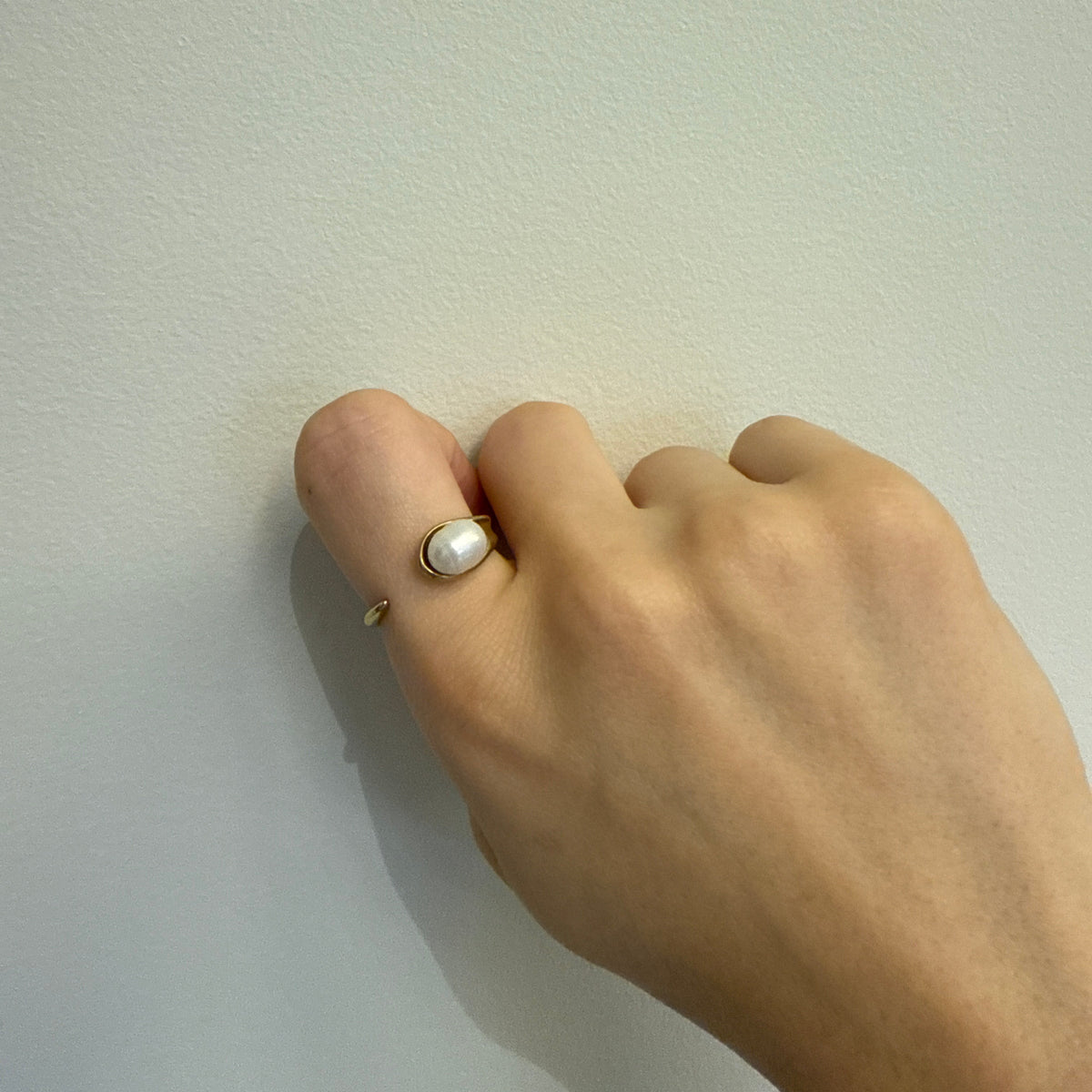 Gold Pearl Ring