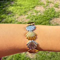 Two-Tone Shell Bracelet