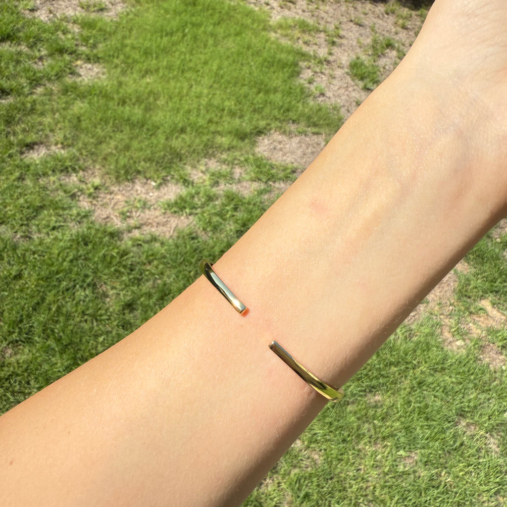 Two-Tone Pavé X Cuff