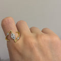 Gold Marquise Wrap Ring