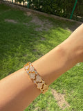 Gold Clover Bangle