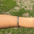 Gold Zigzag Pavé Bangle