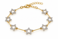 Silver Crystal Star Bracelet