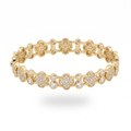 Gold Clover Bangle