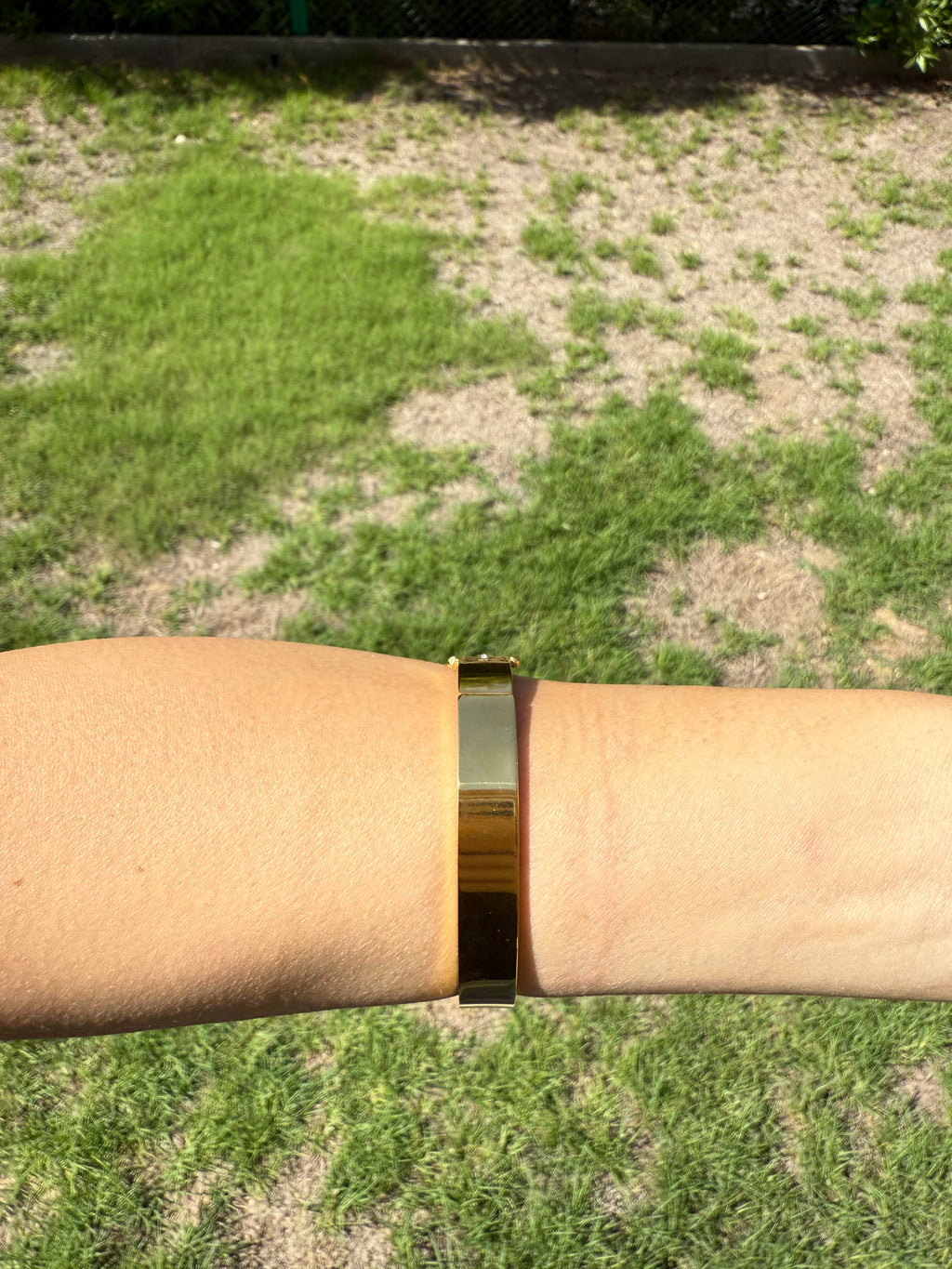 Gold Crown Bangle