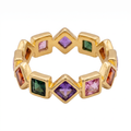 Jewel Square Stone Ring — studio picture