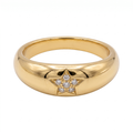 Gold Star Dome Ring — studio picture