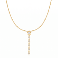 Gold Star Crystal Drop Necklace — studio picture