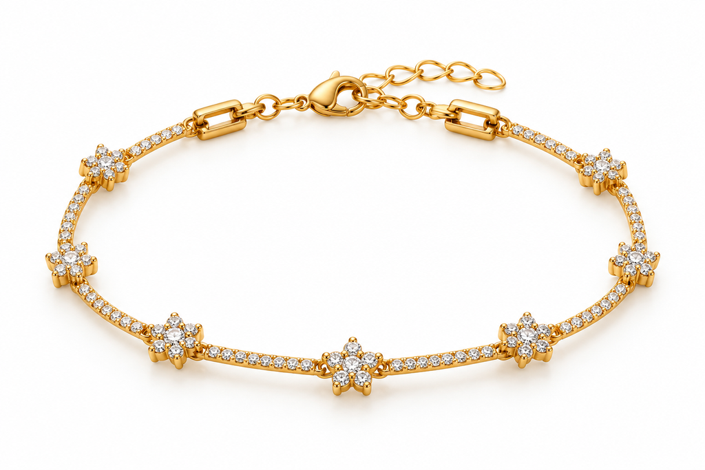 Gold Star Chain Bracelet