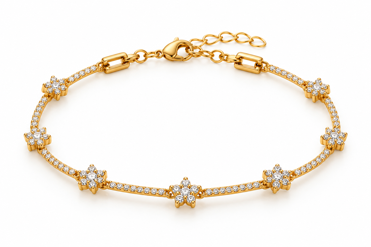Gold Star Chain Bracelet
