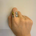 Two-Tone Teardrop Ring