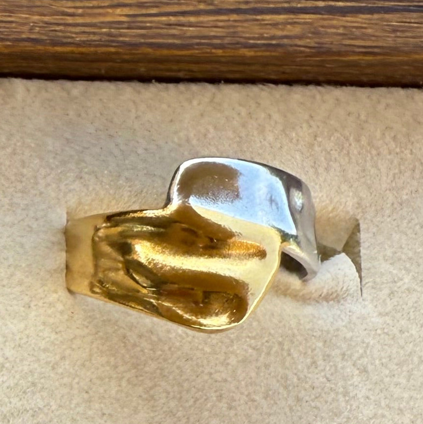 Two-Tone Circle Ring