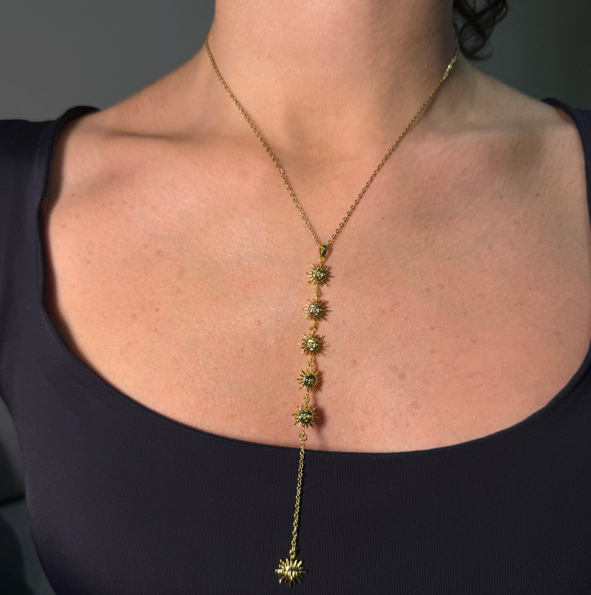 Gold Sun Charm