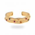 Gold Gemstone Cuff