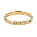 Gold Gemstone Bangle