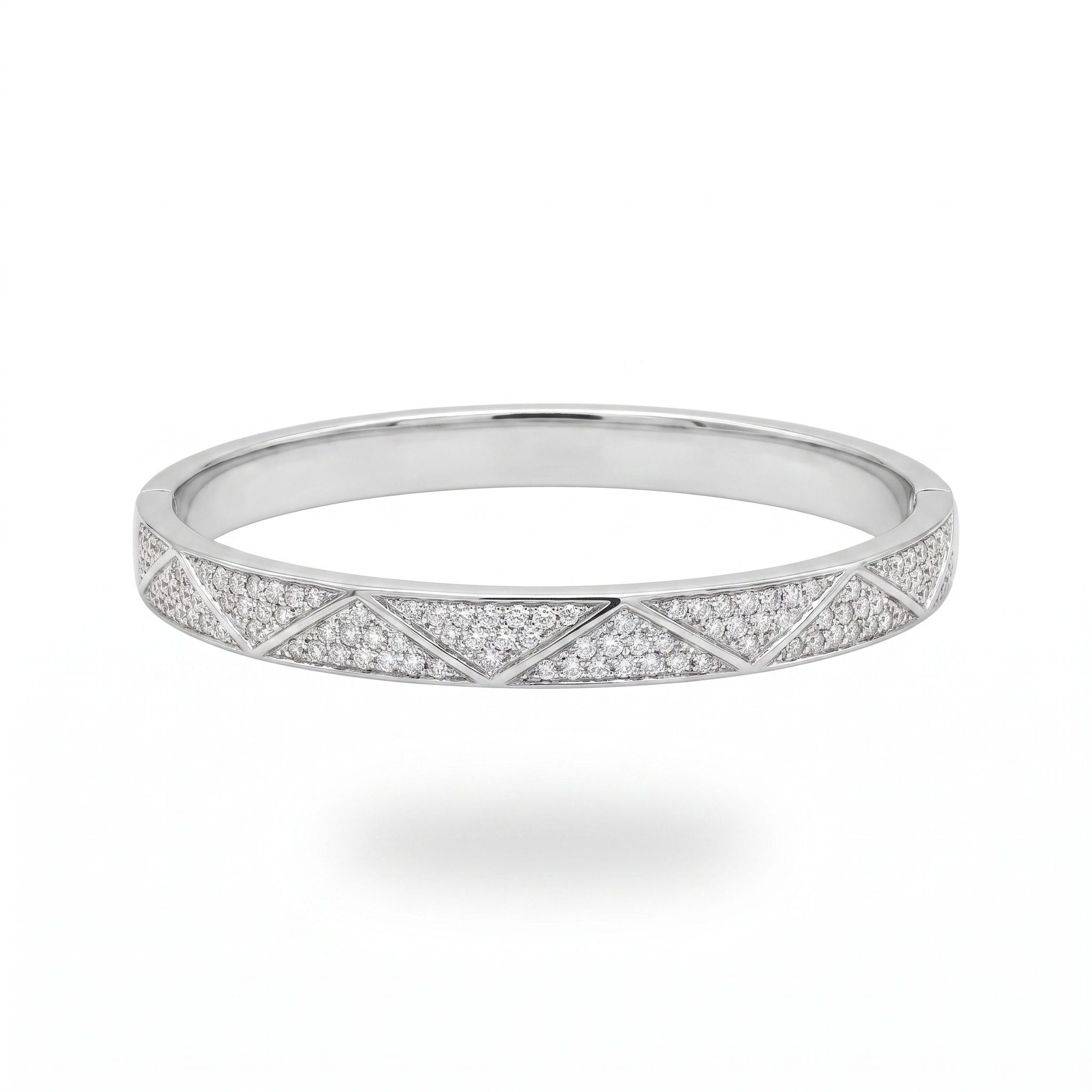 Silver Pavé Bangle