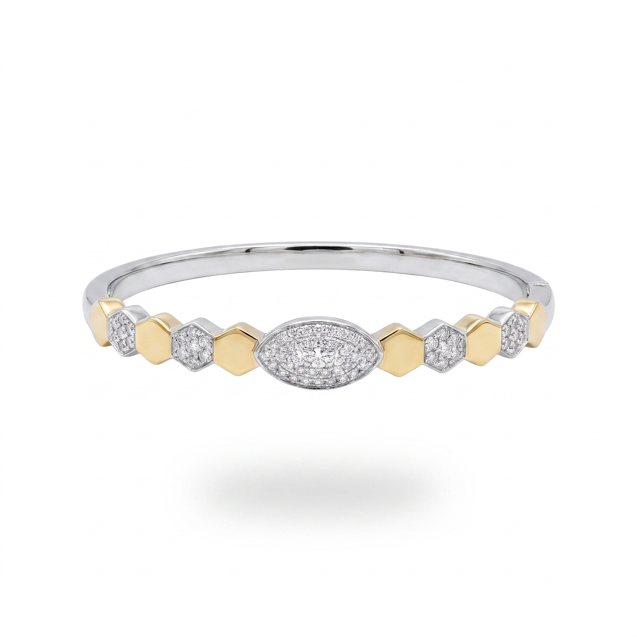Two-Tone Pavé Bangle