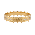 Gold Crown Bangle