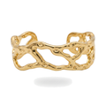 Gold Molten Openwork Cuff
