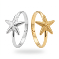 Gold & Silver Starfish Bangle