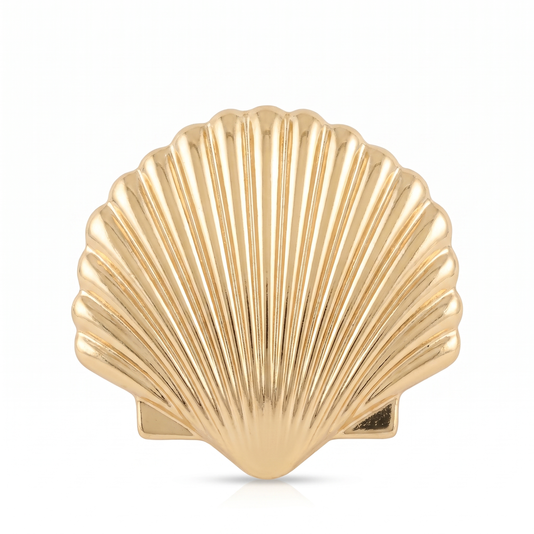 Gold Scallop Hair Clip