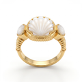 Gold Shell Ring