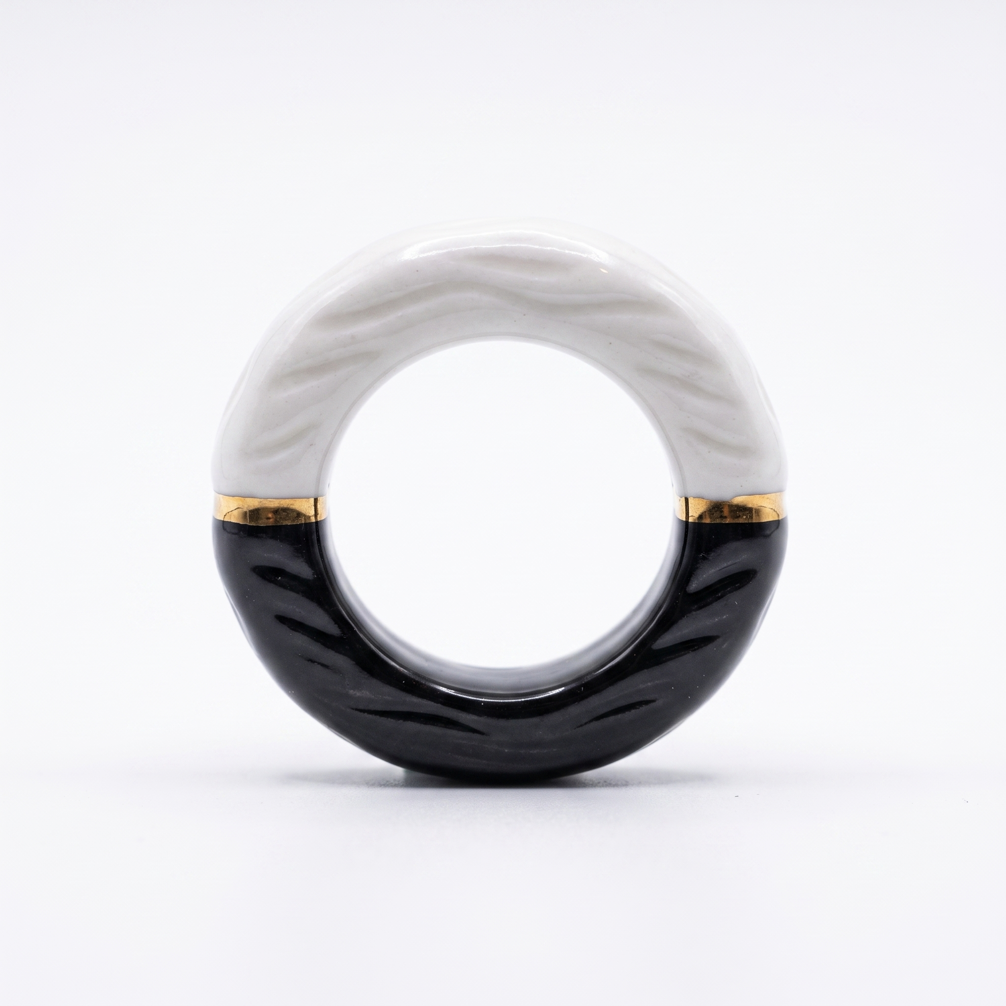 Black & White Resin Ring