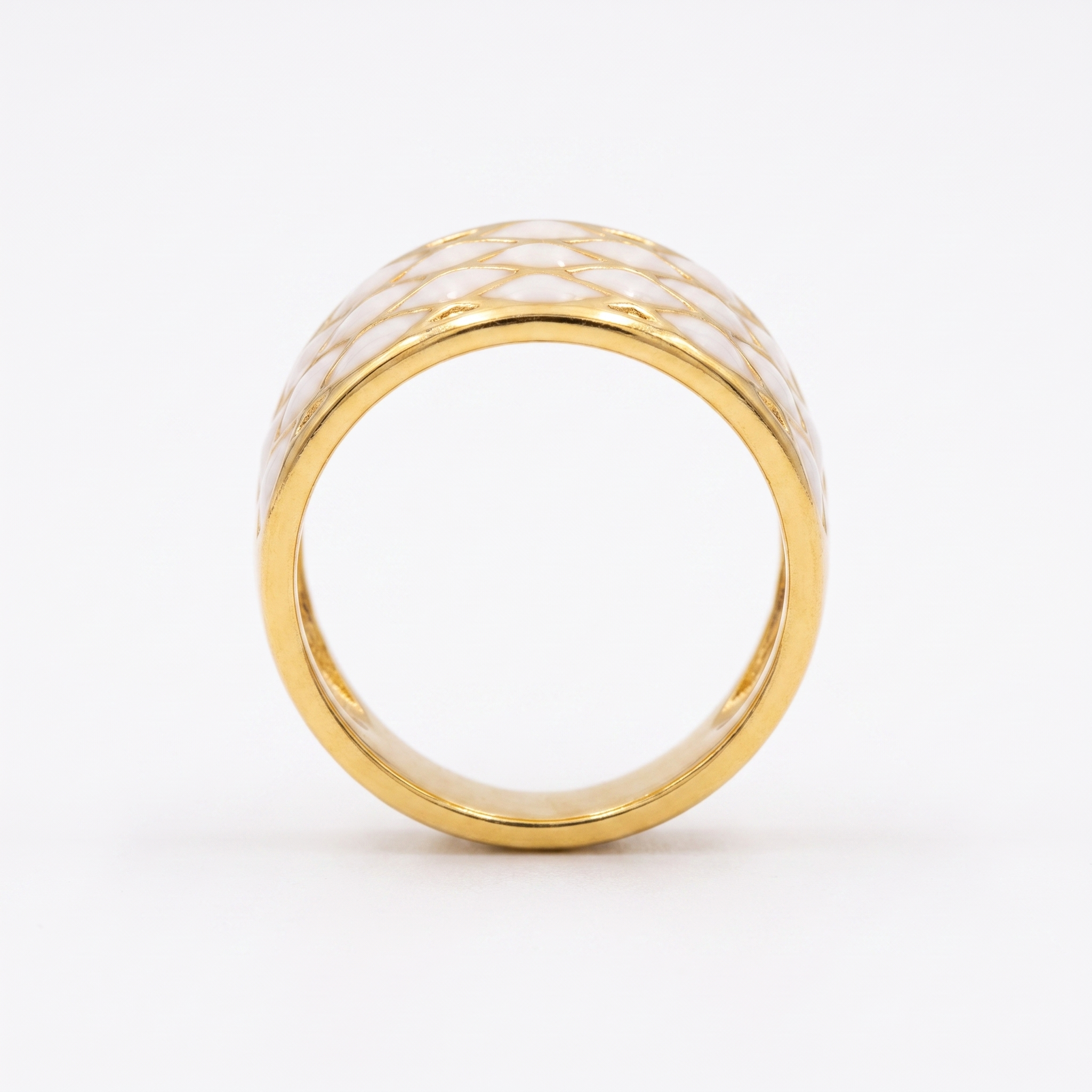 White Dome Ring