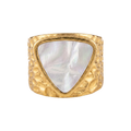 Mother-of-Pearl Triangle Ring