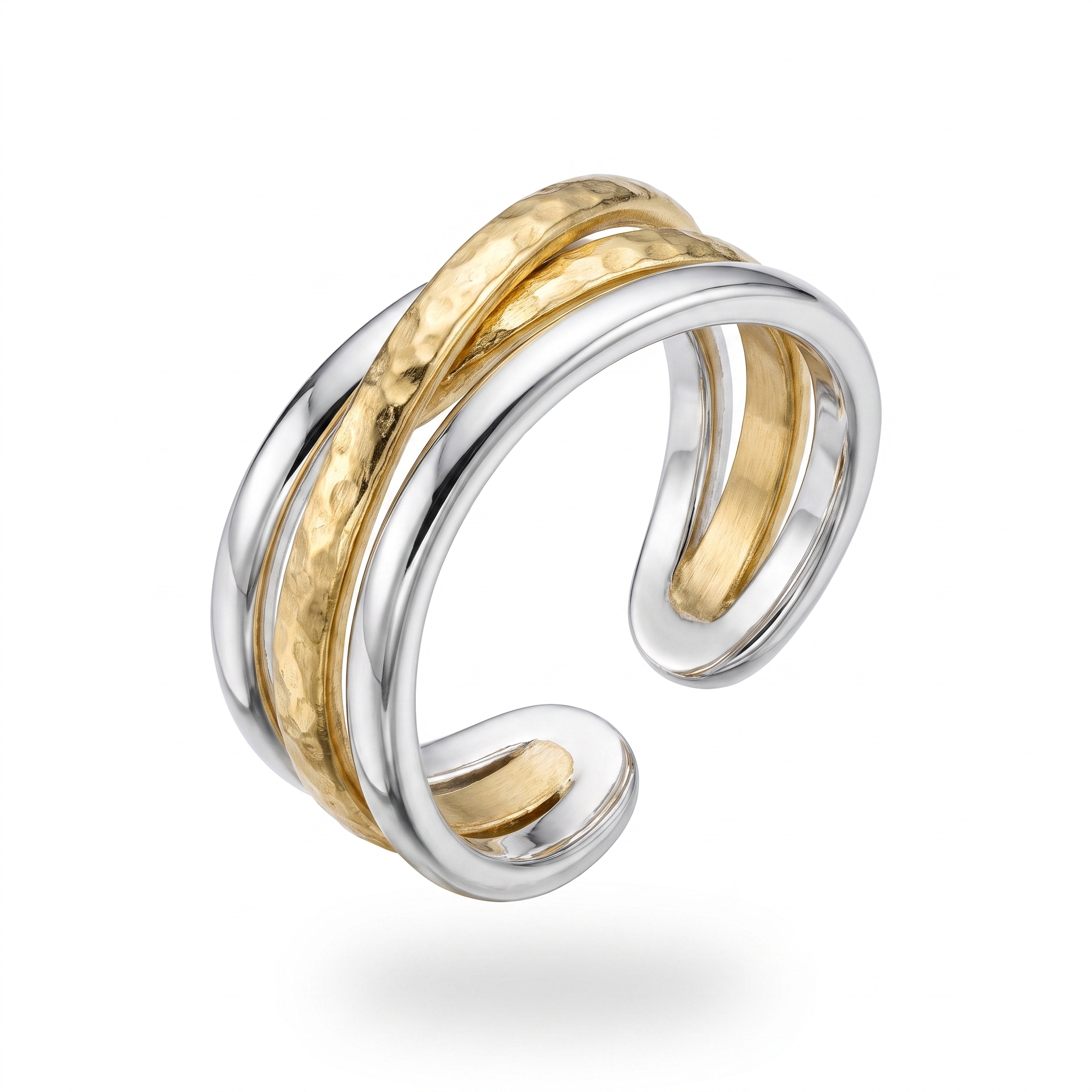 Two-Tone Open Ring