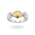 Two-Tone Shell Ring