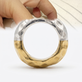 Two-Tone Circle Ring