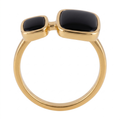 Black Onyx Twin Ring