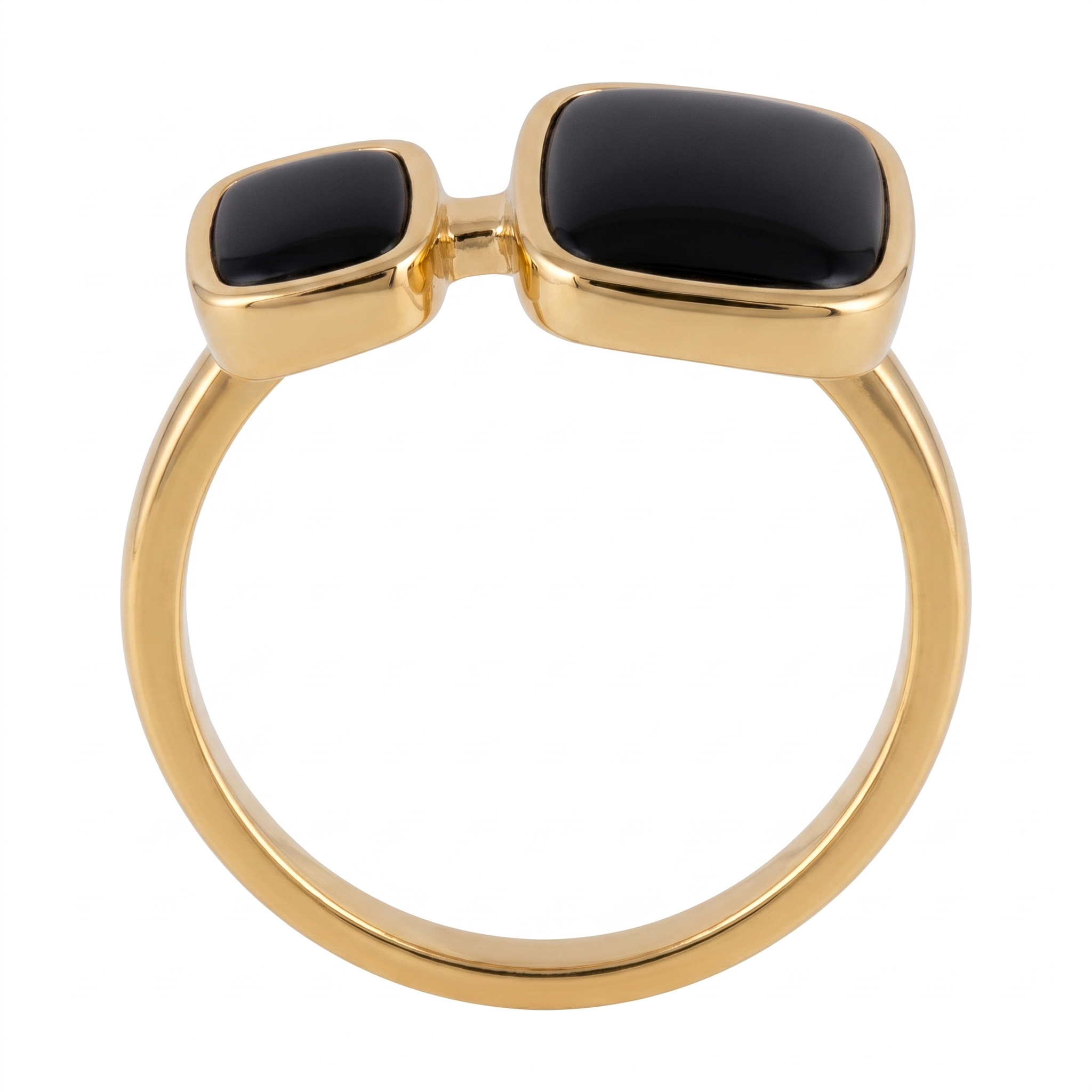 Black Onyx Twin Ring