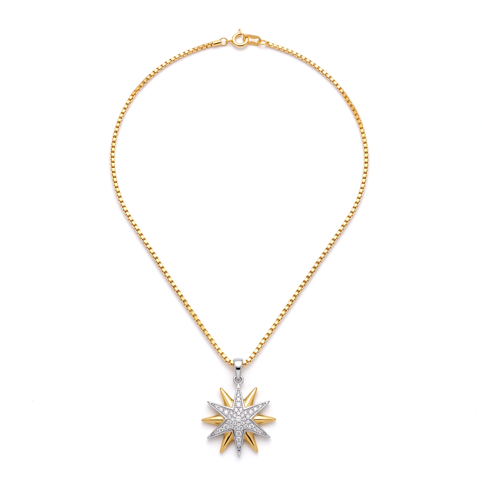 Gold Starburst Necklace