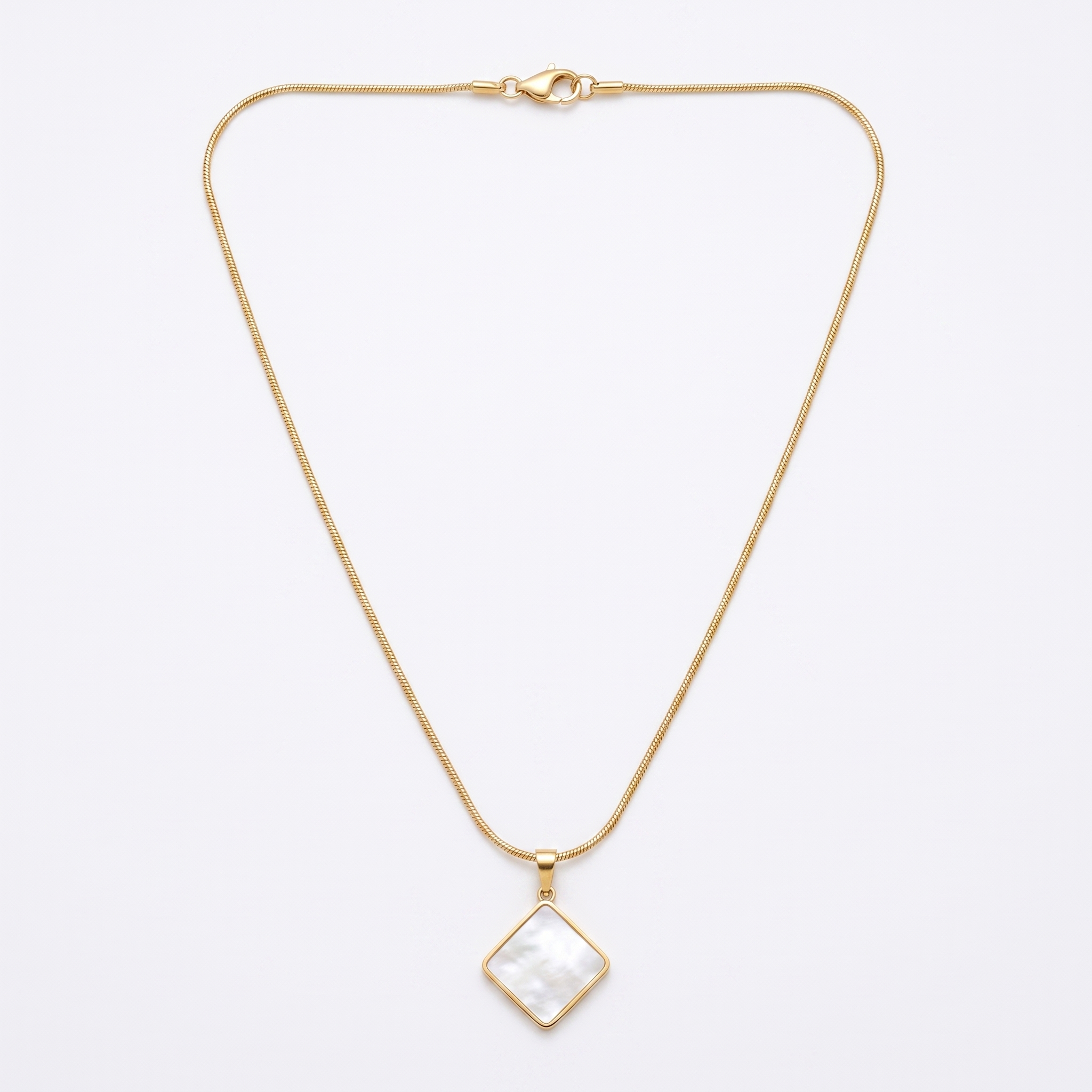 Mother-of-Pearl Pendant Necklace