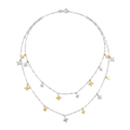 Two-Tone Star Charm Necklace