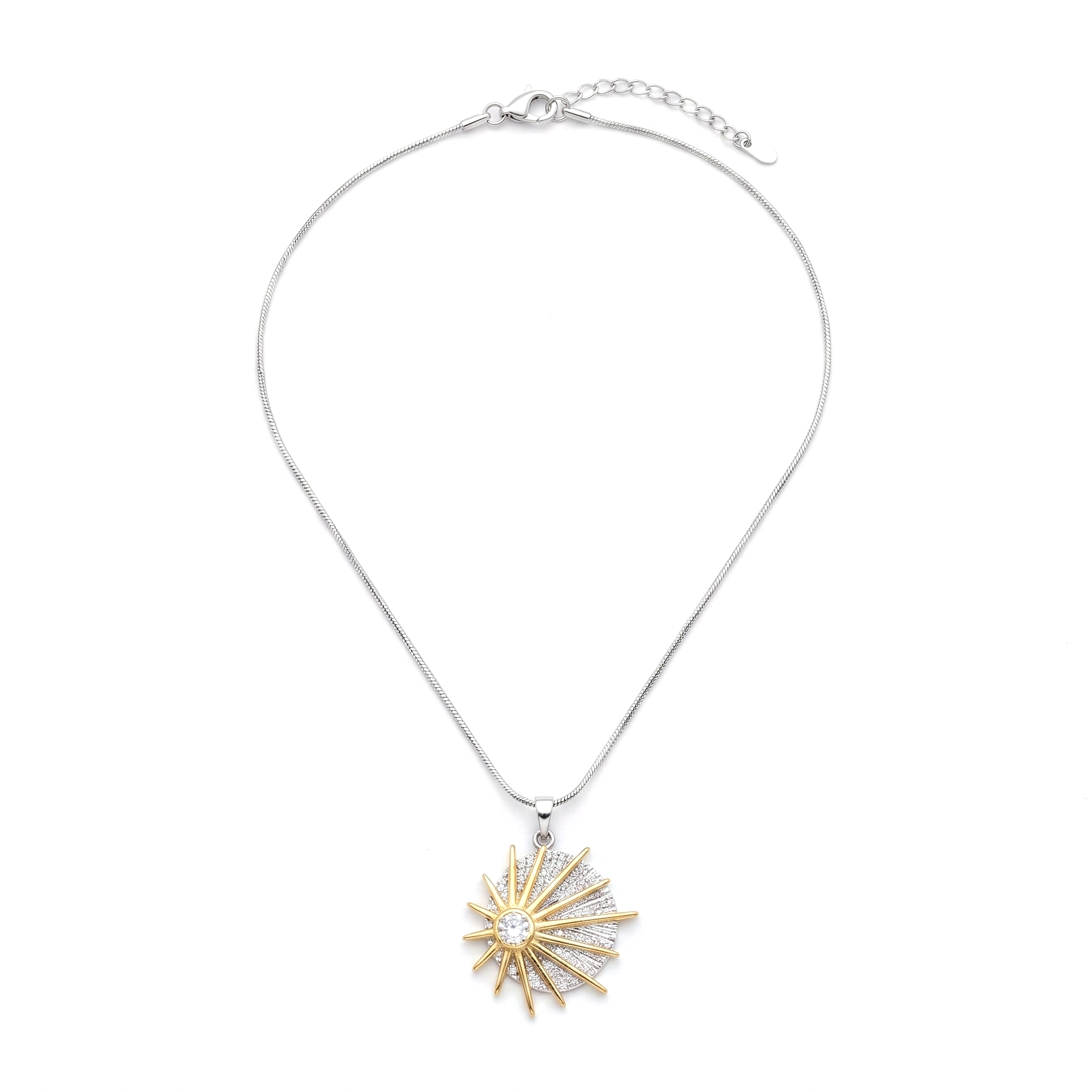 Silver Starburst Necklace
