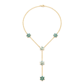 Turquoise Flower Lariat