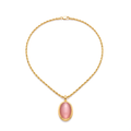 Pink Cat's-Eye Necklace