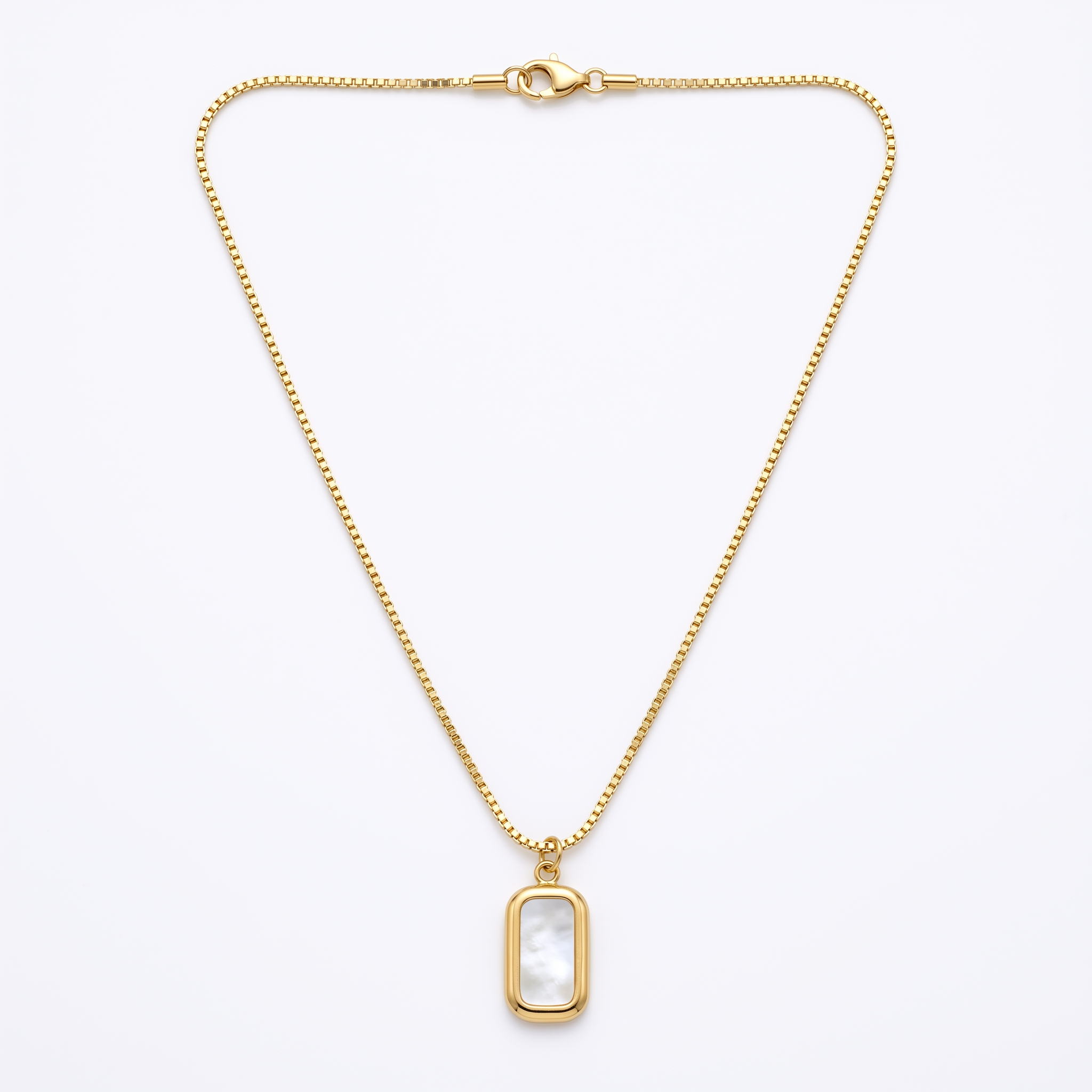 Mother-of-Pearl Bar Necklace