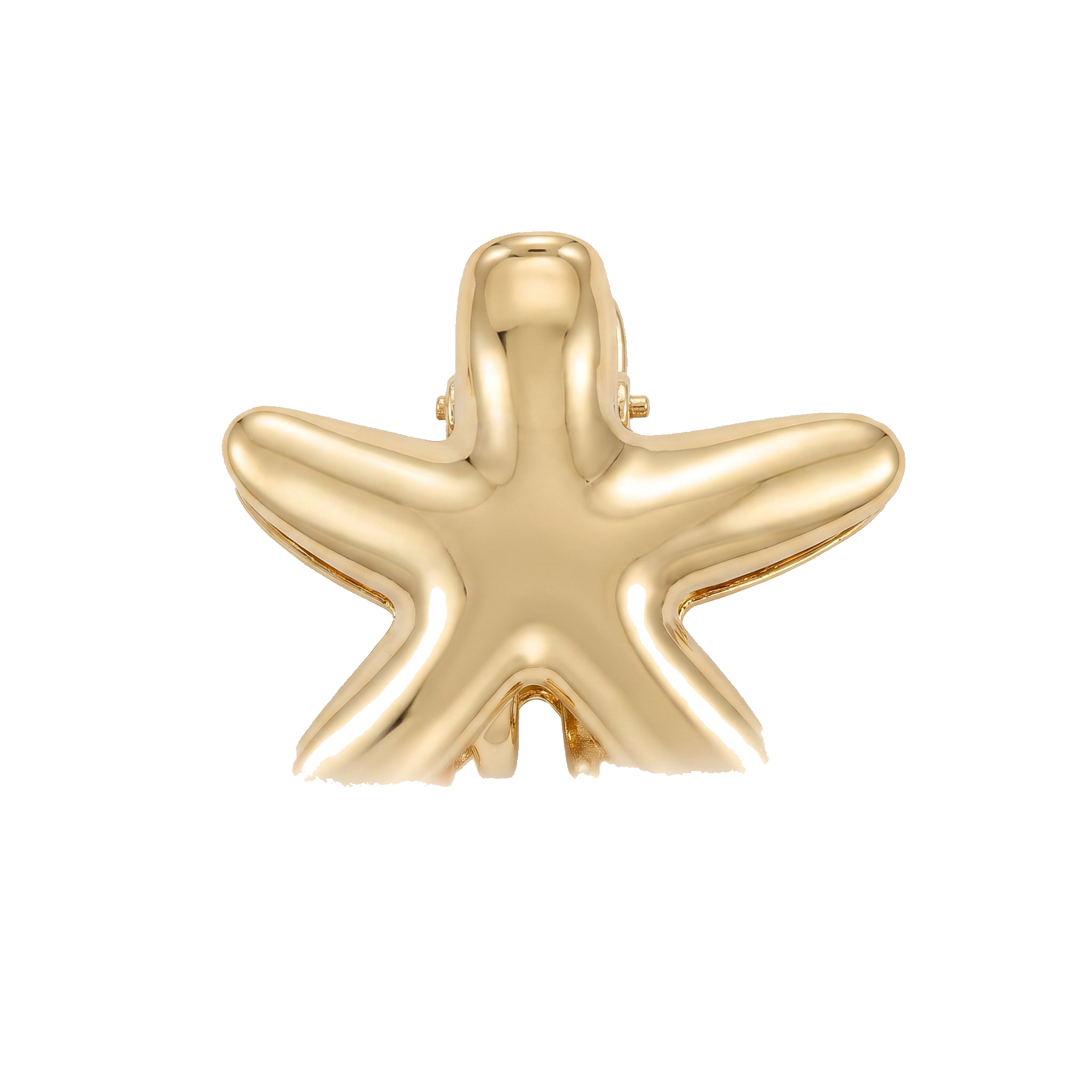 Gold Starfish Hair Clip