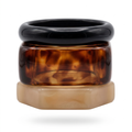Tortoise Resin Bangle Set