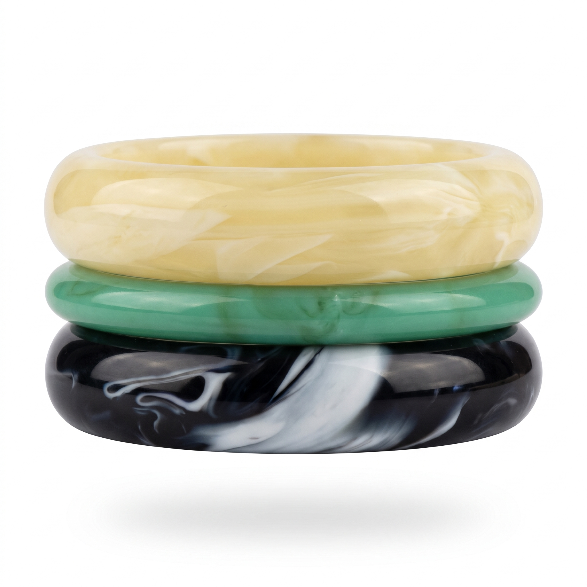 Marble Resin Bangle Set