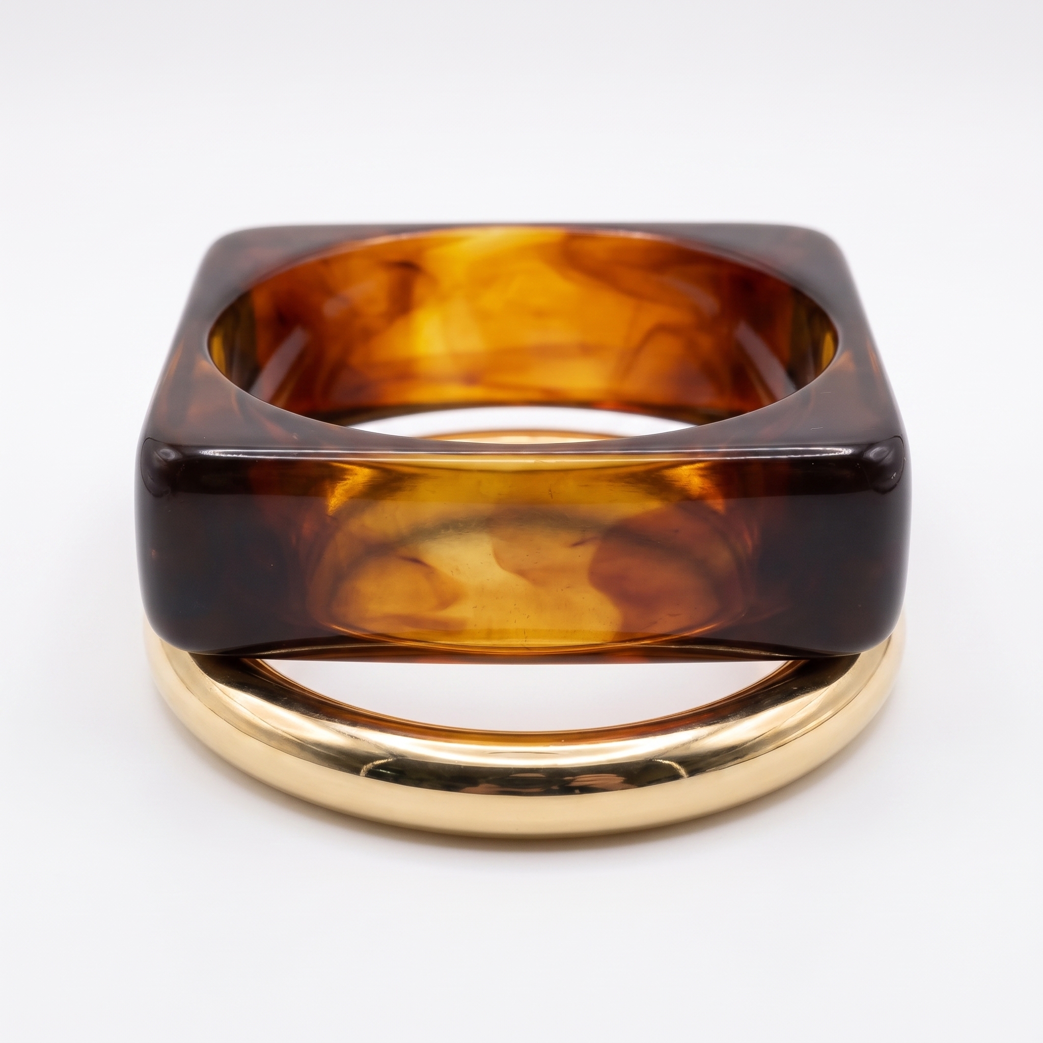 Tortoise Statement Bangle