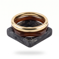 Smoke Marble Bangle Set