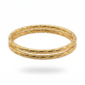 Gold Rope Bangle Set
