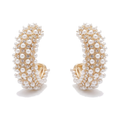 Pearl Cluster Hoops — Glam by Layal